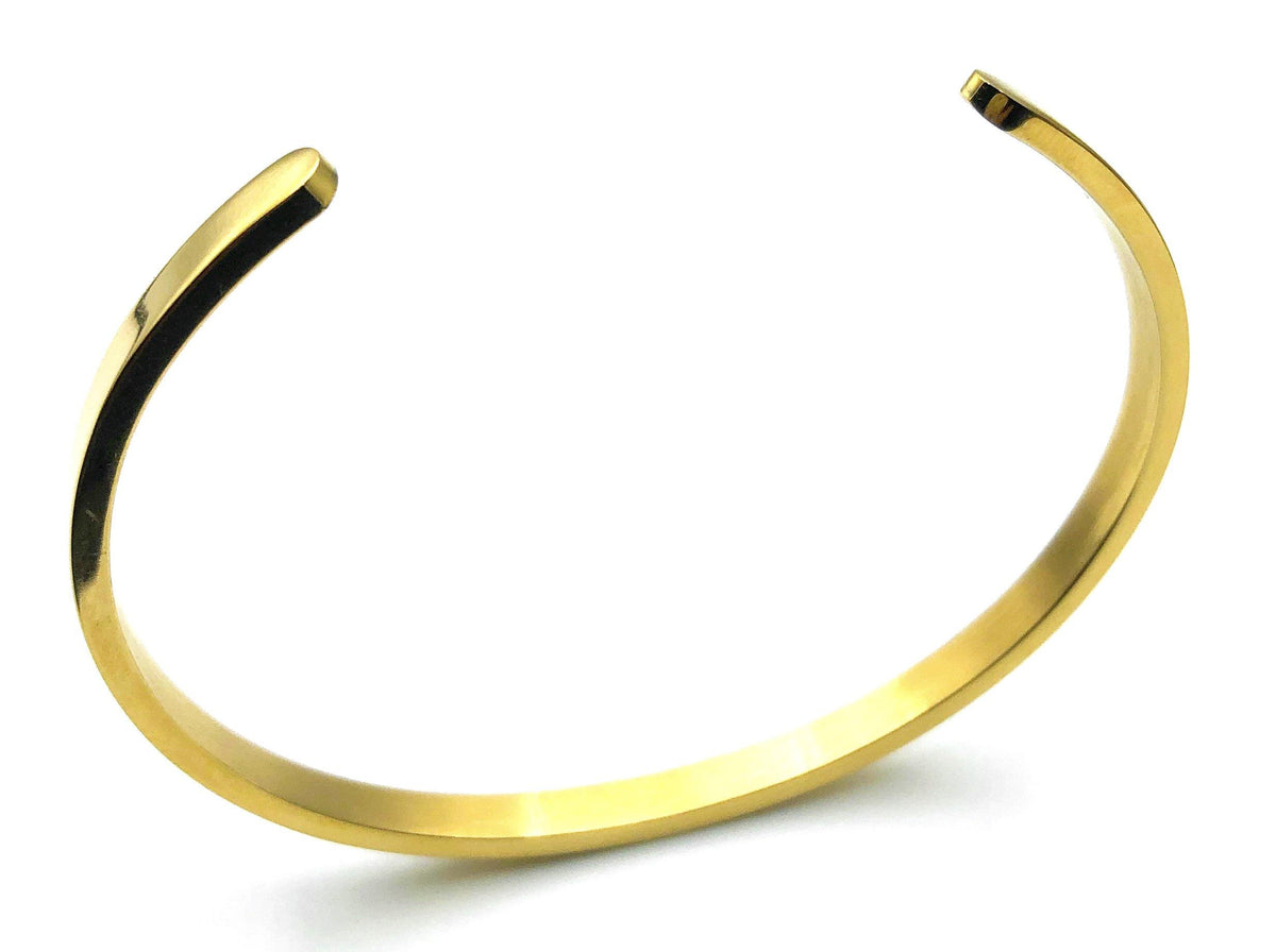 Open Bangle - Gold - 4mm – Lambence