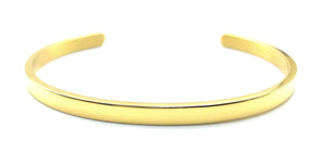 Open Bangle - Gold - 4mm - Lambence 