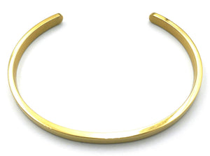Open Bangle - Gold - 4mm - Lambence 