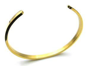 Open Bangle - Gold - 4mm - Lambence 