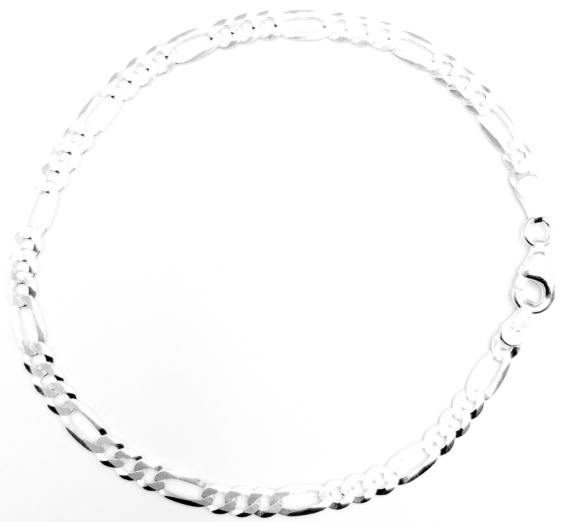 Figaro Bracelet - Sterling Silver - 3.5mm - Lambence 