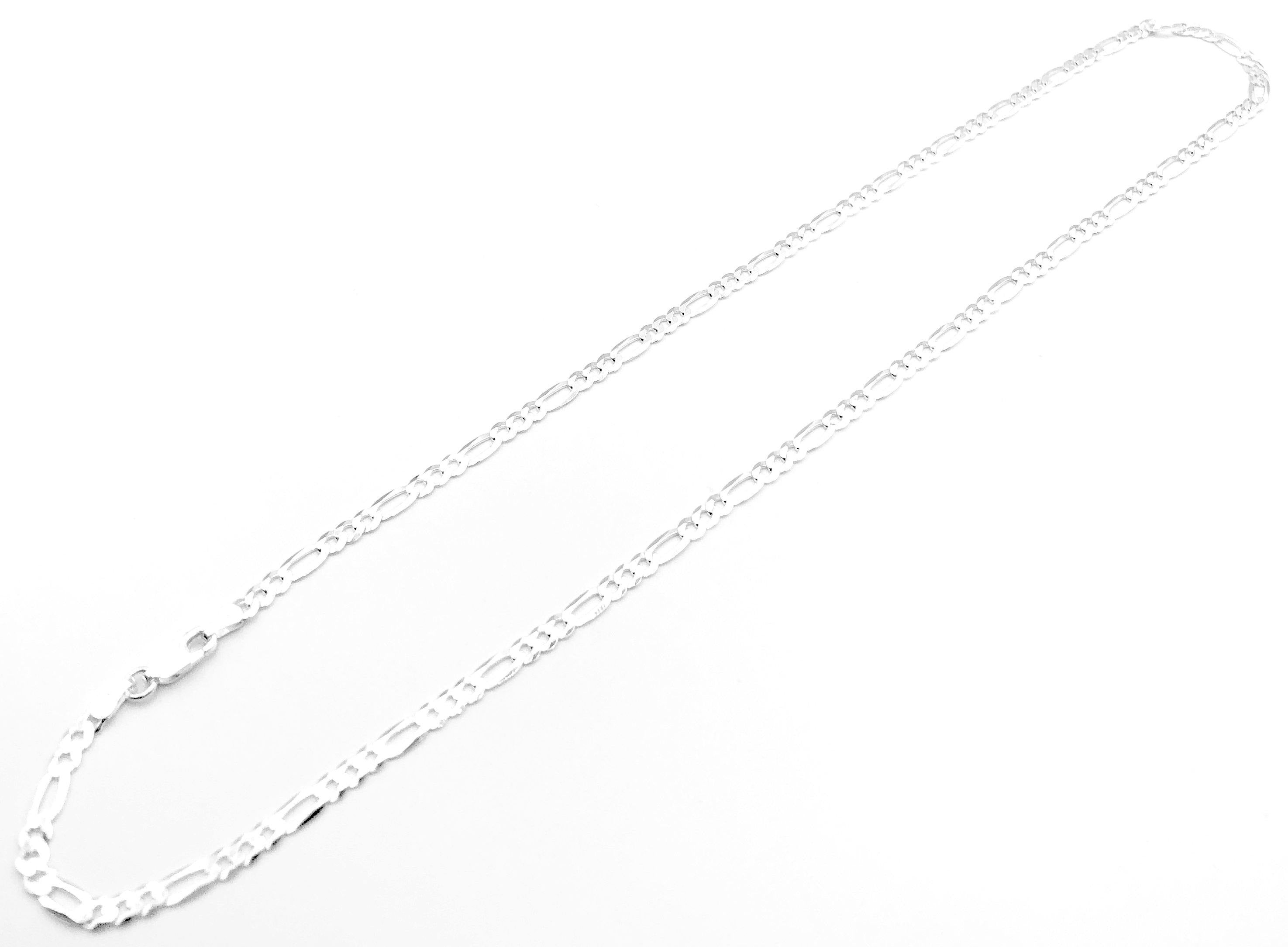 Figaro Chain - Sterling Silver - 3.5mm - Lambence 