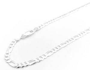 Figaro Chain - Sterling Silver - 3.5mm - Lambence 