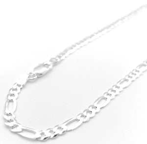Figaro Chain - Sterling Silver - 3.5mm - Lambence 