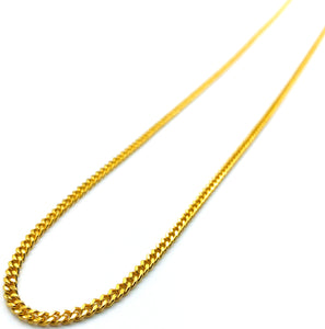Flat Curb Chain - Gold - 3mm