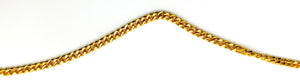 Flat Curb Chain - Gold - 3mm
