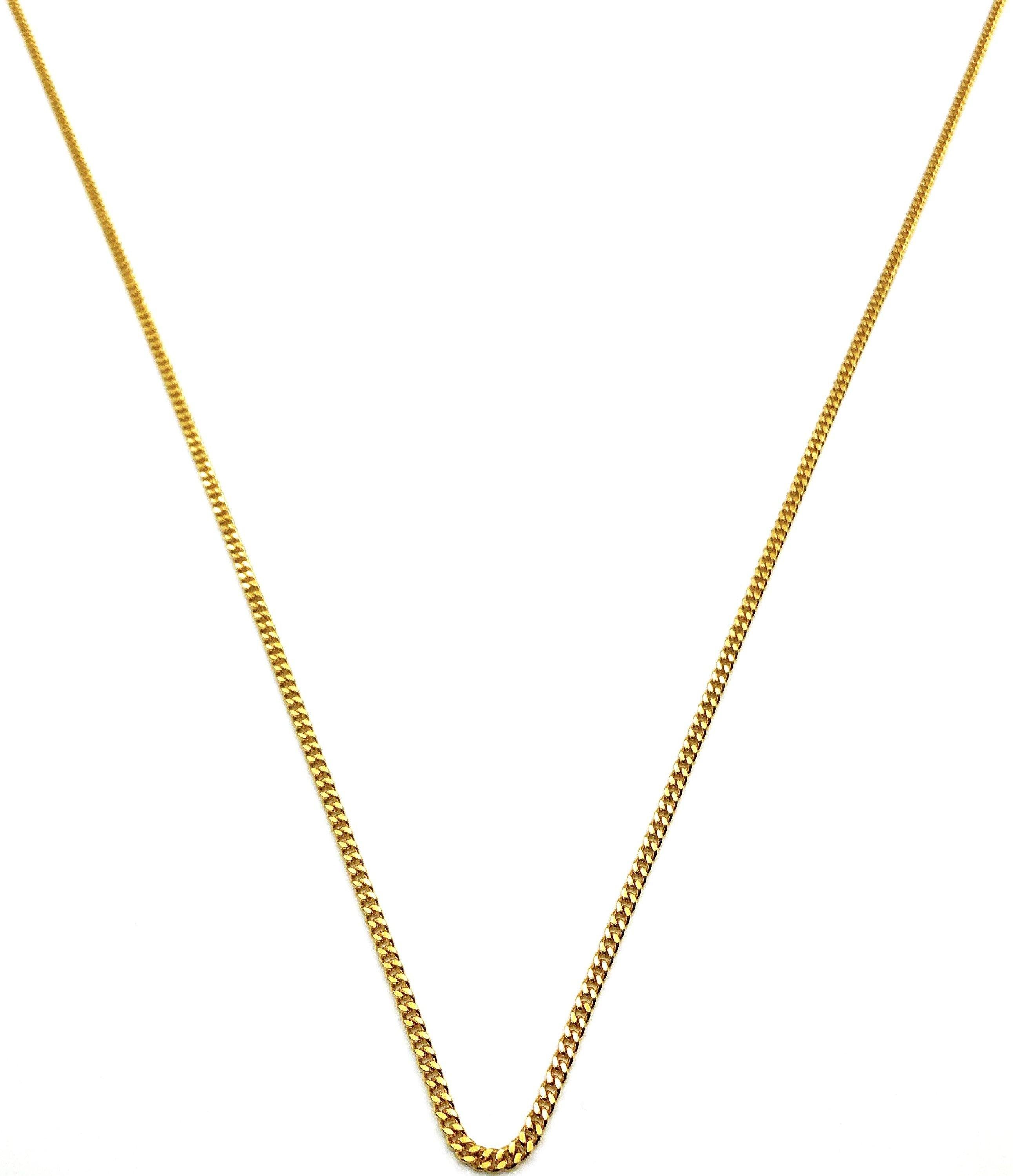 Flat Curb Chain - Gold - 3mm - Lambence 