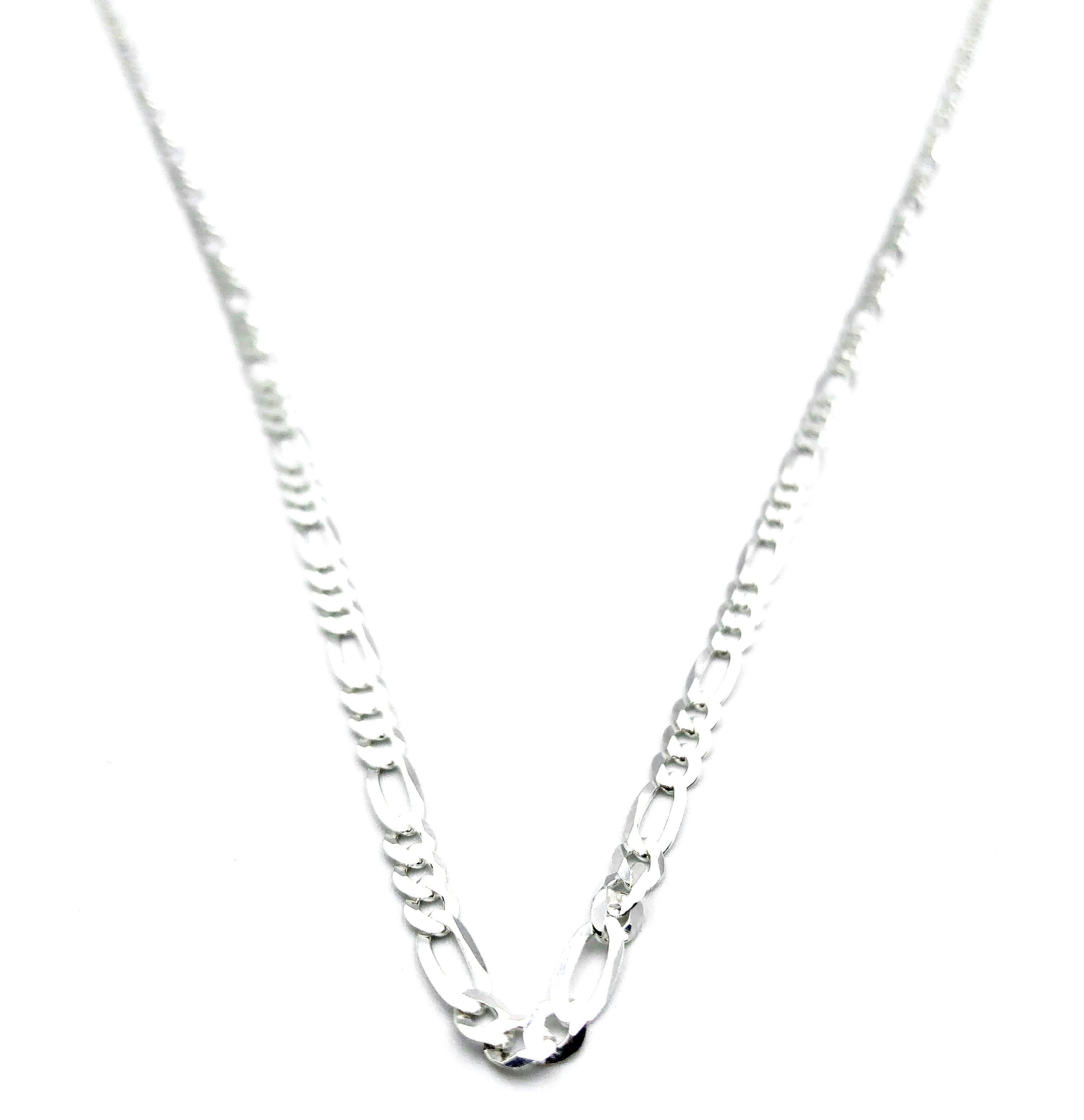 Figaro Chain - Sterling Silver - 3.5mm - Lambence 