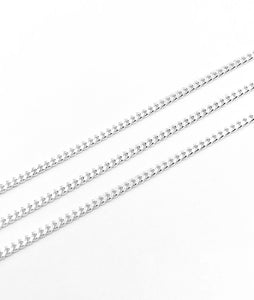 Curb Chain - Sterling Silver - 2mm - Lambence 