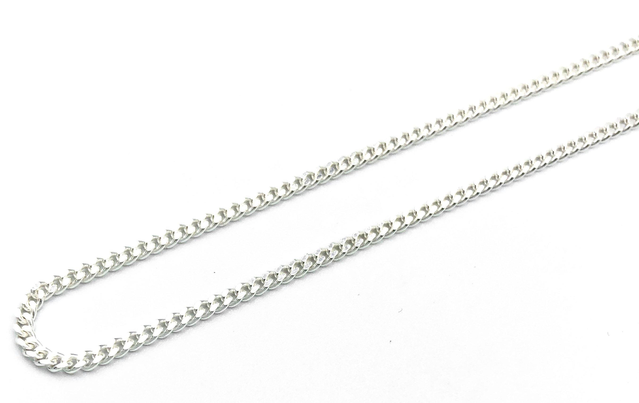 Curb Chain - Sterling Silver - 2mm - Lambence 
