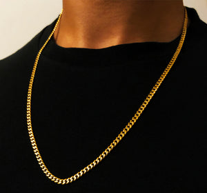 Rounded Curb Chain - Gold - 3mm