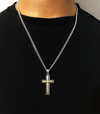 Two tone rotating cross - Lambence 