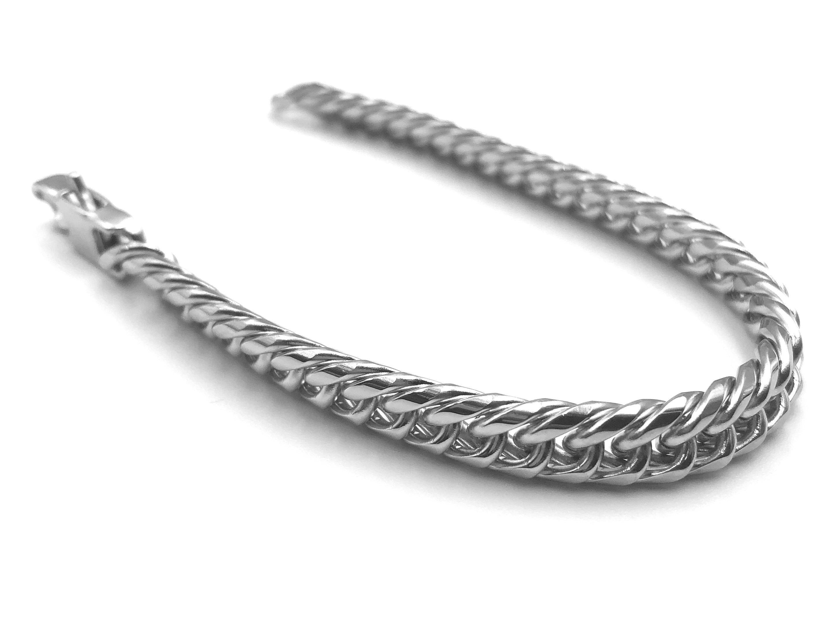 Close Curb Bracelet (Wide) - Silver - 9mm - Lambence 