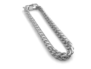 Close Curb Bracelet (Wide) - Silver - 9mm - Lambence 