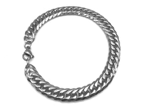 Close Curb Bracelet - Silver -8mm - Lambence 