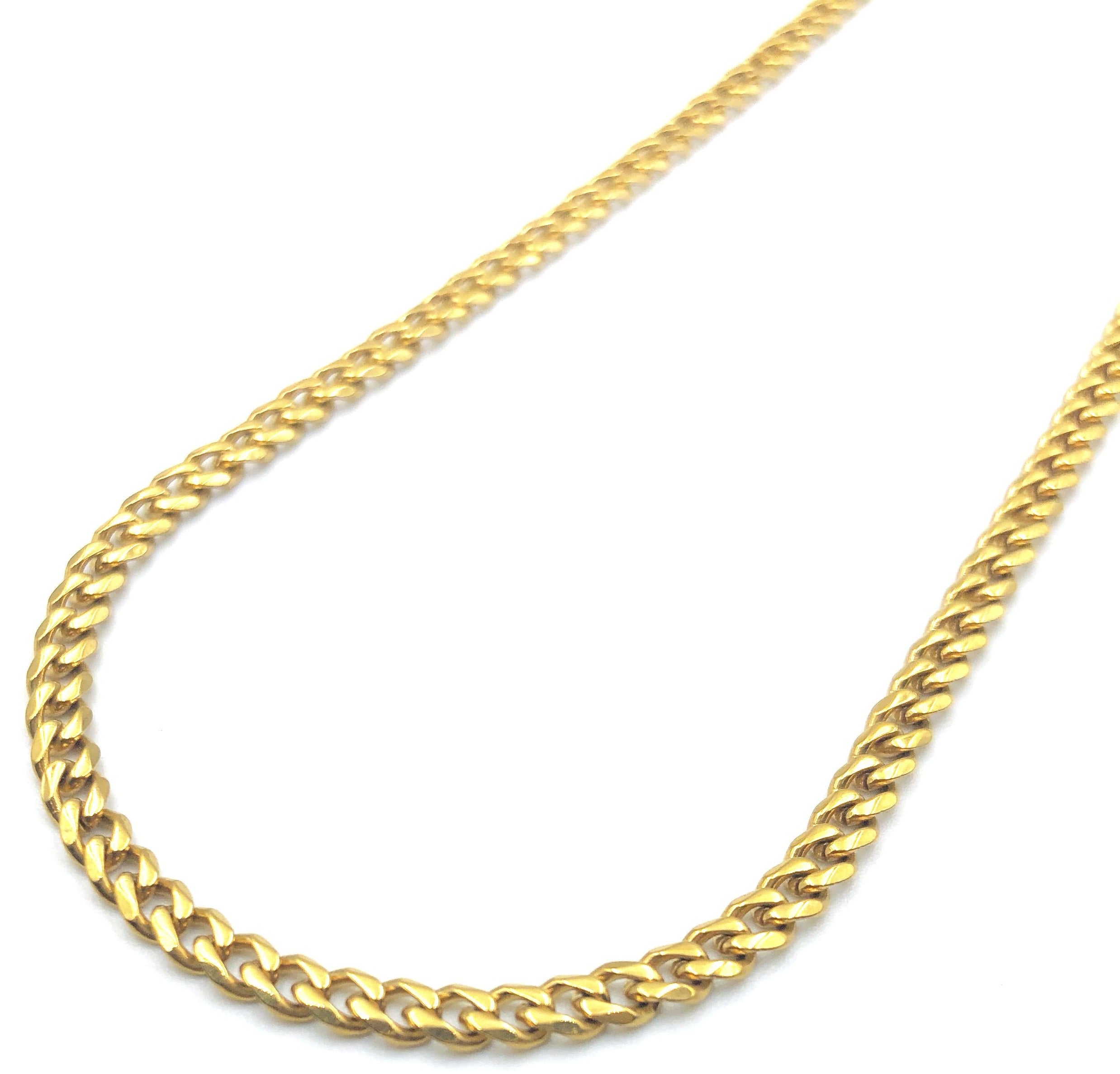 Rounded Curb Chain - Gold - 3mm