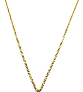 Square Curb Chain - Gold - 3mm