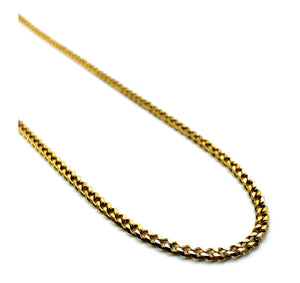 Square Curb Chain - Gold - 3mm