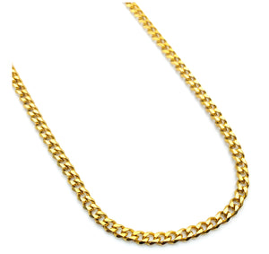Square Curb Chain - Gold - 3mm