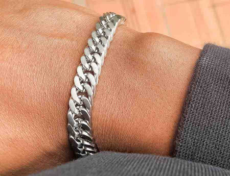 Stainless steel matte bracelet 