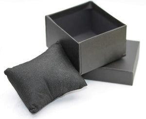 Black Engraved Ring - Steel - Lambence 